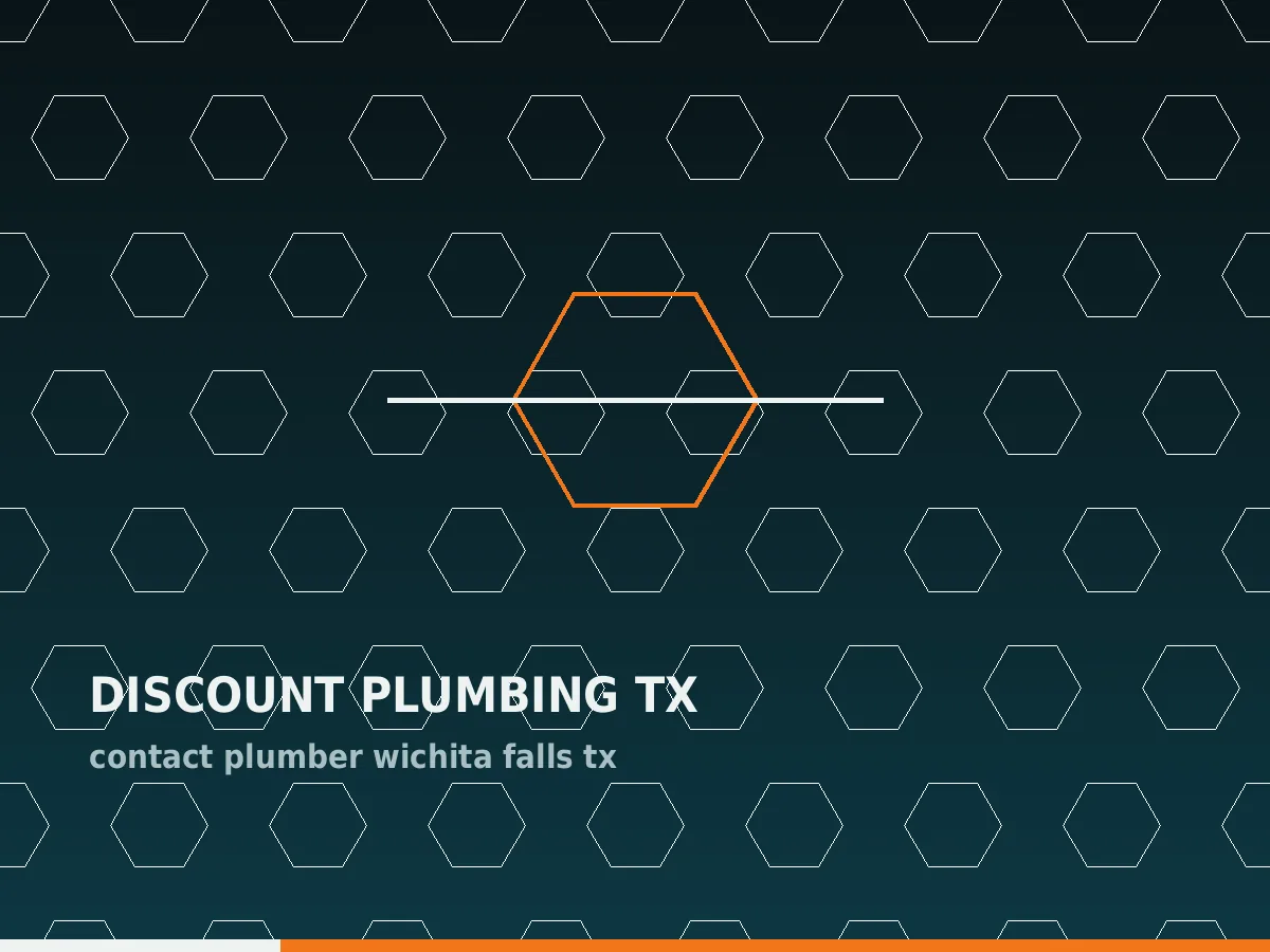 Plumber taking an emergency service call in Wichita Falls, Texas
